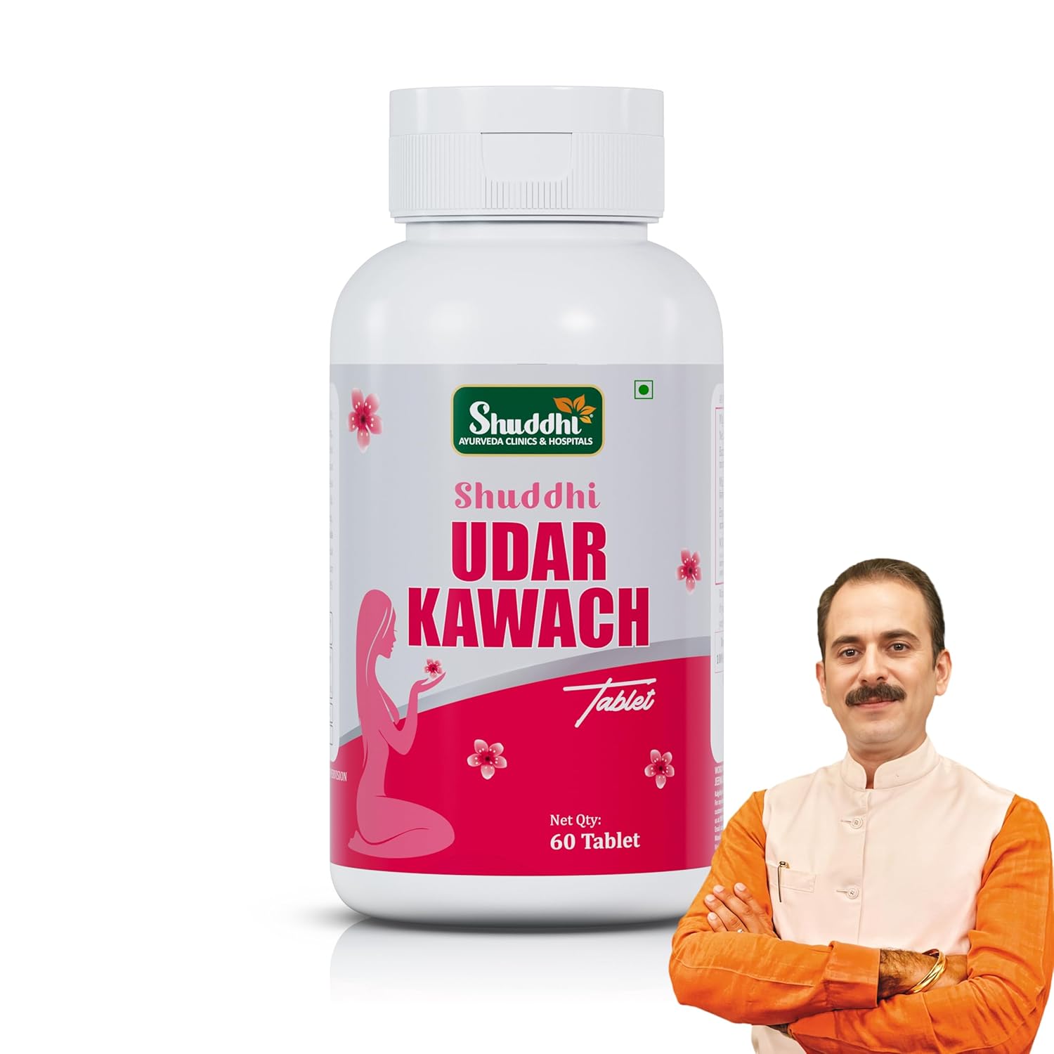 

Shuddhi Udar Kawach Ayurvedic Women Wellness Tablets Herbal Digestive Comfort Support Daily Care 60 Tablets Formula
