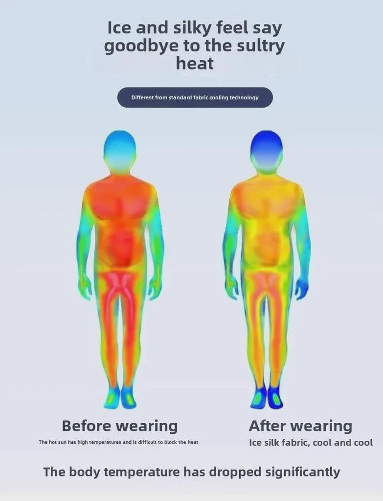 Schnelltrocknendes Langarm-T-Shirt aus Eisseide für Herren – Atmungsaktives, UV-schützendes, leichtes Outdoor-Oberteil zum Laufen und Wandern