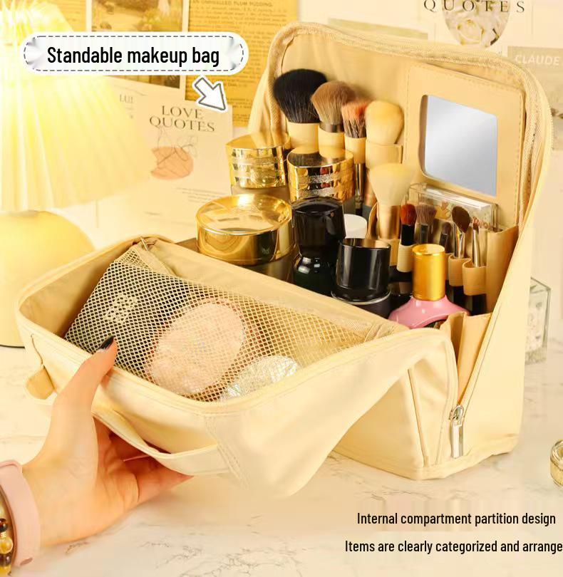 

Korean Style Dual-Use Standable Makeup & Pencil Case for College Students – Large Capacity 26*10*26