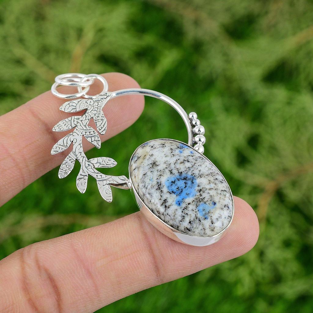 Daughters Day Deal K2 Jasper Stone 925 Silver Engagement Handcrafted New Pendant