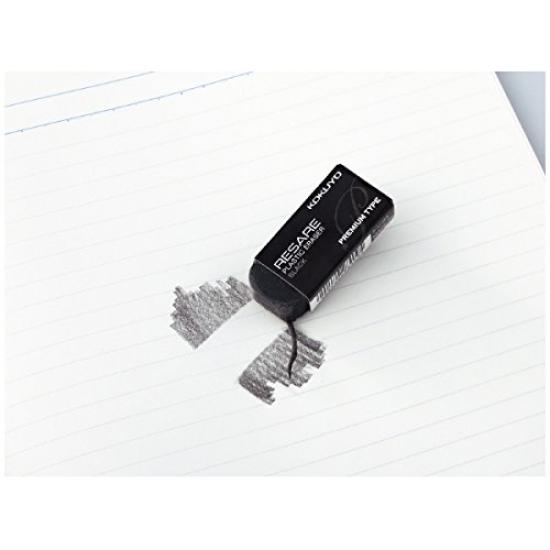 KOKUYO Rectangular Plastic Resare Premium of Black Eraser, Type, Keshi-91 [Set 10]