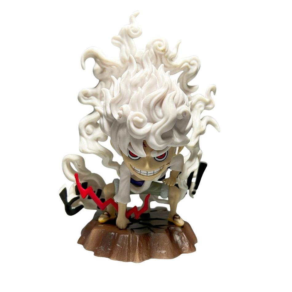 15cm One Piece Anime Figure Five Gear Nica Lightning Monkey D Luffy Action Figure PVC Statue Model Collection Toys Birthday Gift