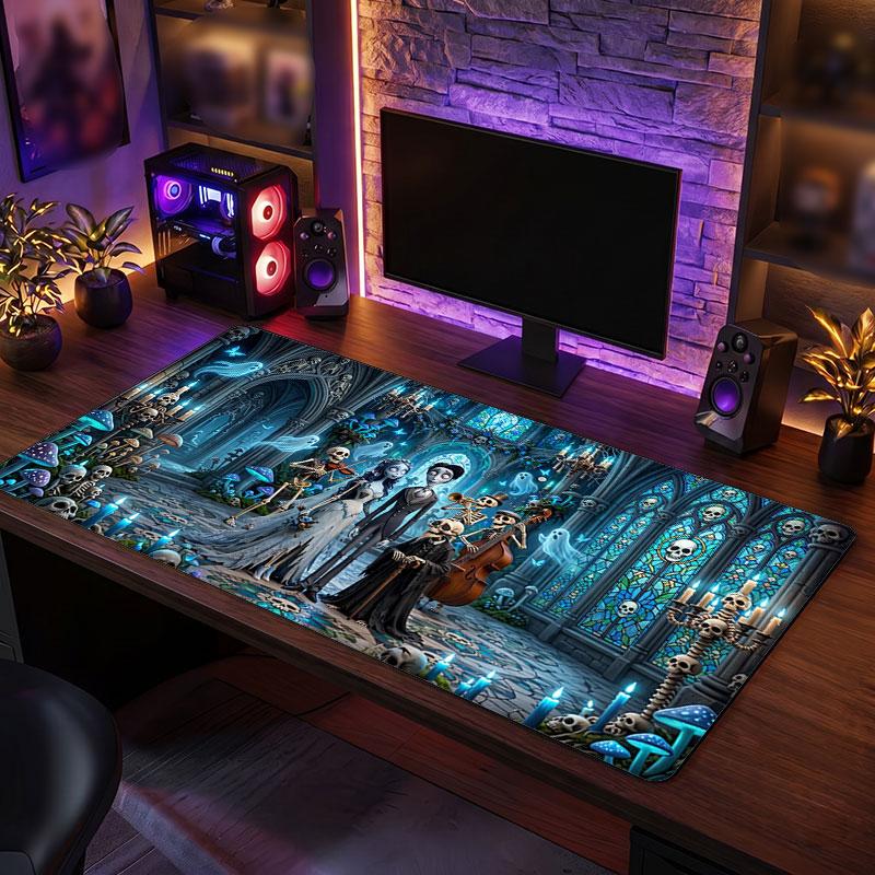 Big Mouse PadCorpse Bride Emily Victor Extended Soft Desk Mat Gaming Office Computer Table Decor Mat