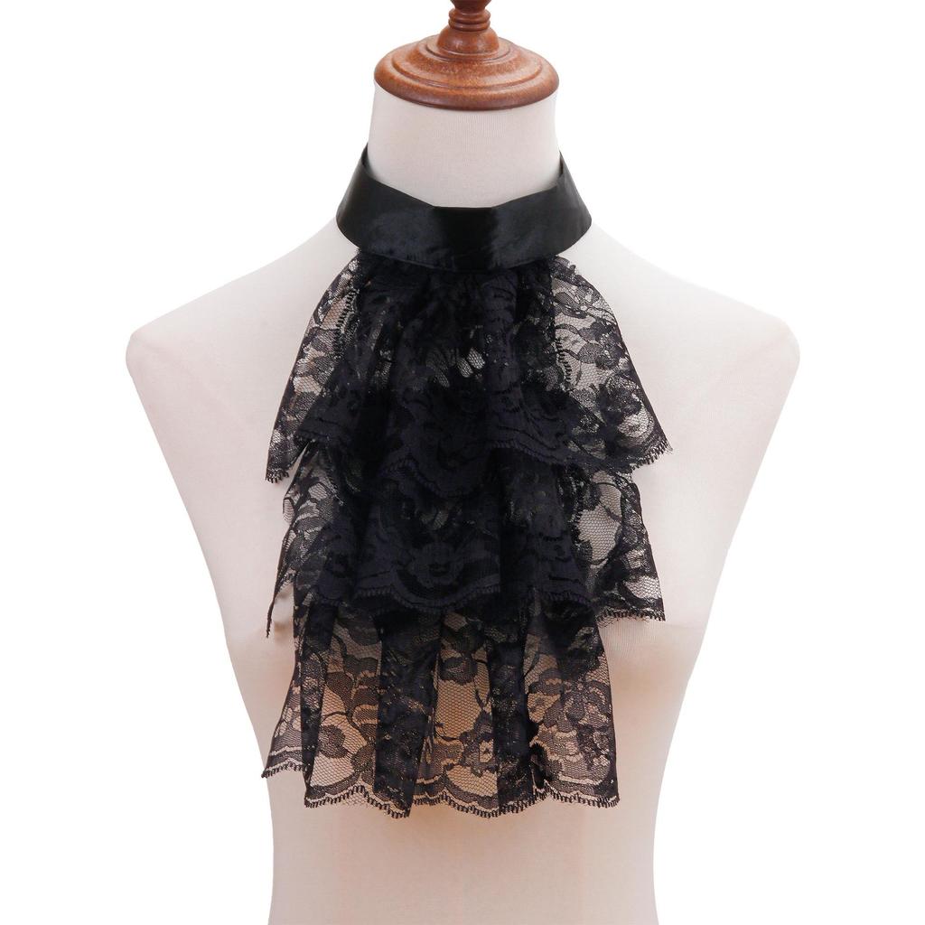Vintage Lace Ruff Collar Clown Accessory for Photography and Opera.