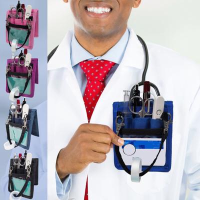 Protector de Bolsillo para Enfermera Bolso de Pecho para Enfermera Bolso para Herramientas de Barbero Bolsillos Múltiples Enfermera
