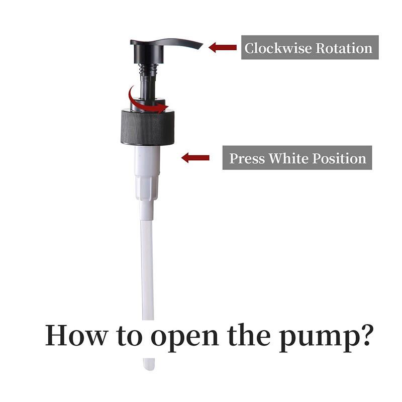 Dispenser de săpun lichid de 500 ml Balsam șampon gol reîncărcat Recipient pentru spălarea corpului cu etichetă/raft/tavă pentru baie, bucătărie