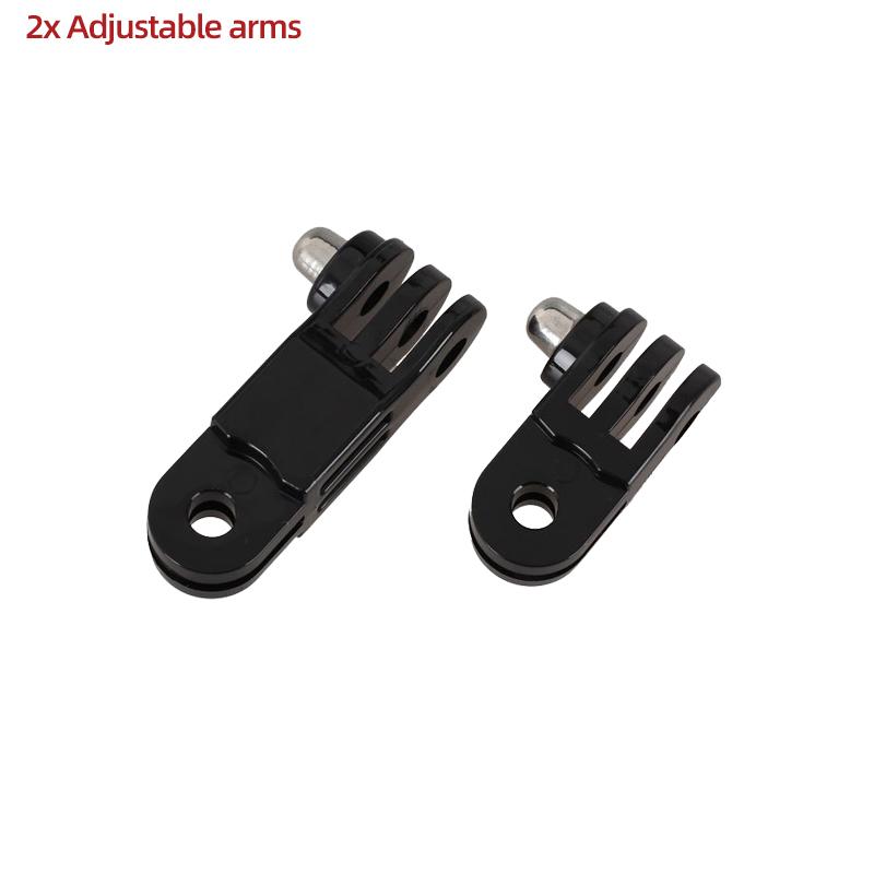Three-Way Adjustable Arm Extension Pivot Mount For GoPro Hero 13 12 11 10 9 8 SJCAM SJ4000 AKASO Insta360 DJI Osmo Action Camera