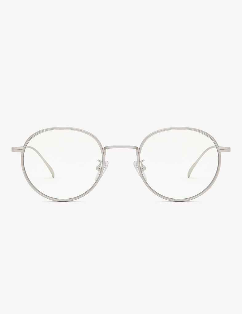 Leunehauwin February Silver Blue Light Blocking Glasses Dr0202B