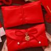Chinese Style Brocade Red Envelope Traditional HongBao Wedding Money Envelope Blessing Bronzing New Year Money Bag