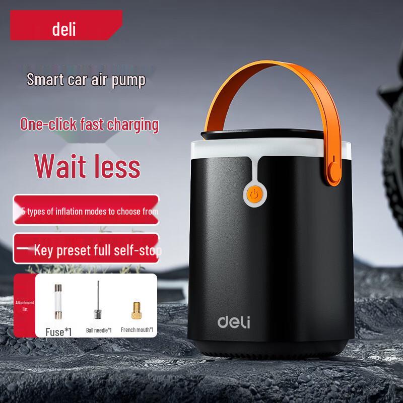 Deli Smart Digital Car Tire Inflator CN plug (adapter included)