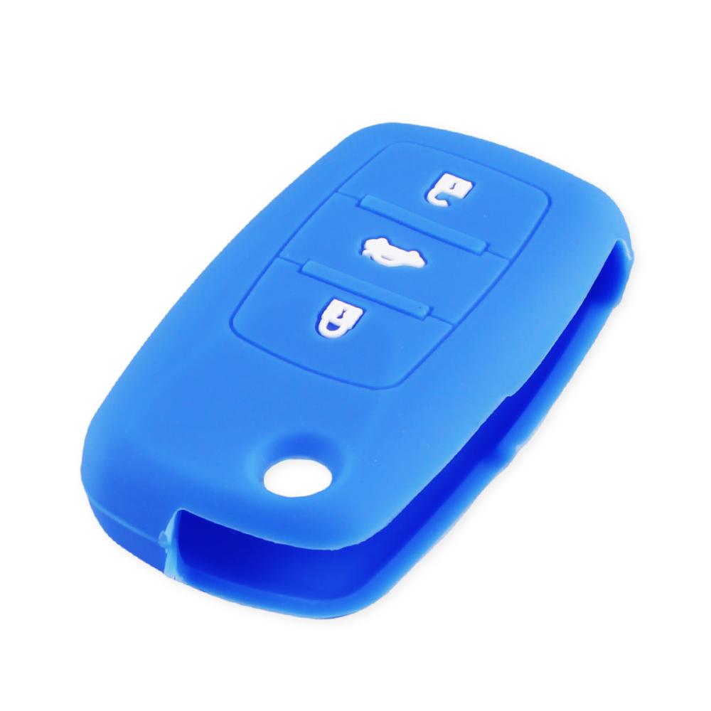 blsh7 KEYYOU Silicone Car Key Cover Case For VW Golf 4 5 6 Bora Jetta Polo Beet Passat For Skoda Octavia A5 Fabia For Seat Ibiza Leon