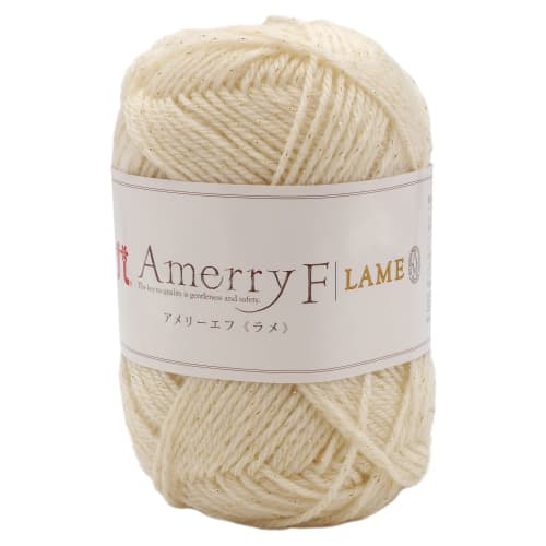 

Hamanaka Hand-knitted Wool Amelief Lame Gota COL. 601 White 30g Approx. 127m 2547