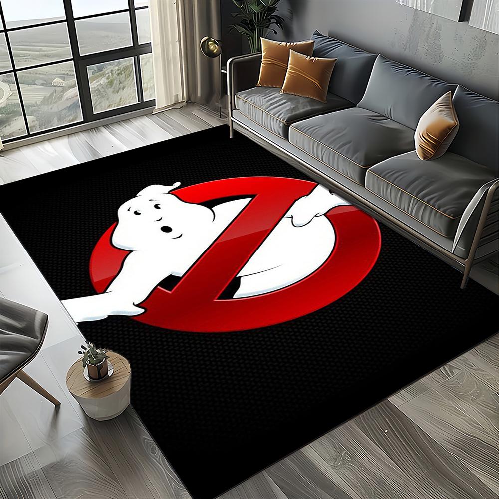 3D G-Ghostbusters 27 Style New Horror Movie Cartoon Carpet Rug for Living Room Bedroom Home Sofa Decoration,Non-slip Floor Mat