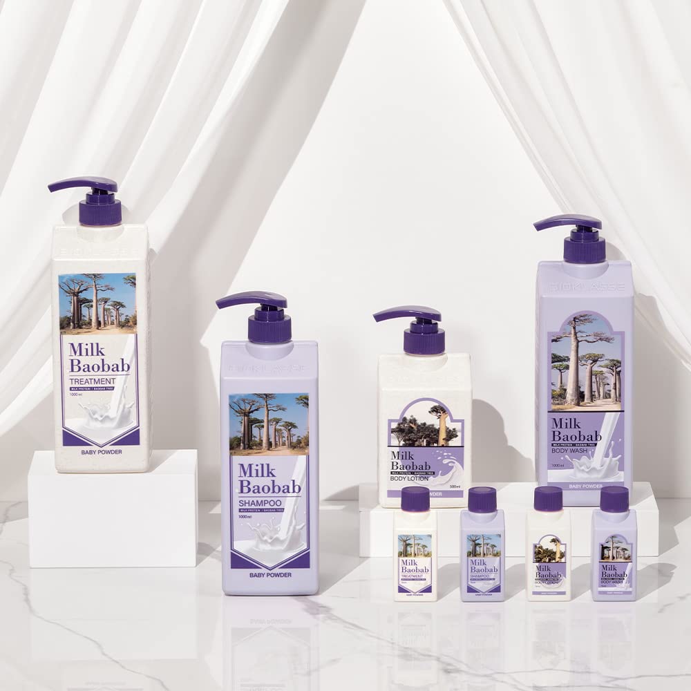 Milk Baobab [Official] Travel Set (Baby Powder) - Enough for 2 Weeks - 3 Scents