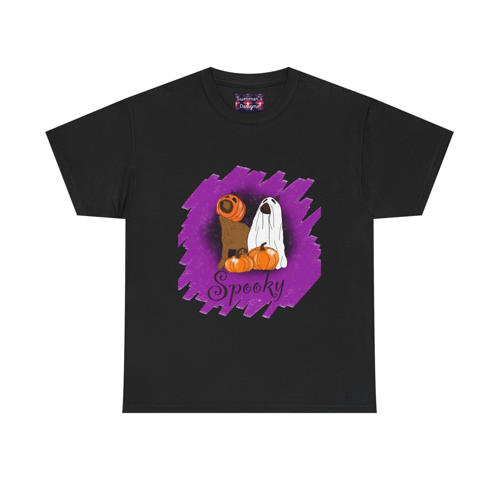 Art T-Shirt Halloween Dog, Artist made, One of a kind S разноцветный
