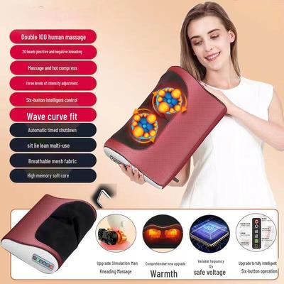 KANGZUO Heated Neck and Shoulder Massage Pillow CN Plug (adapter Included)
