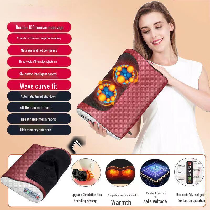 

KANGZUO Heated Neck and Shoulder Massage Pillow