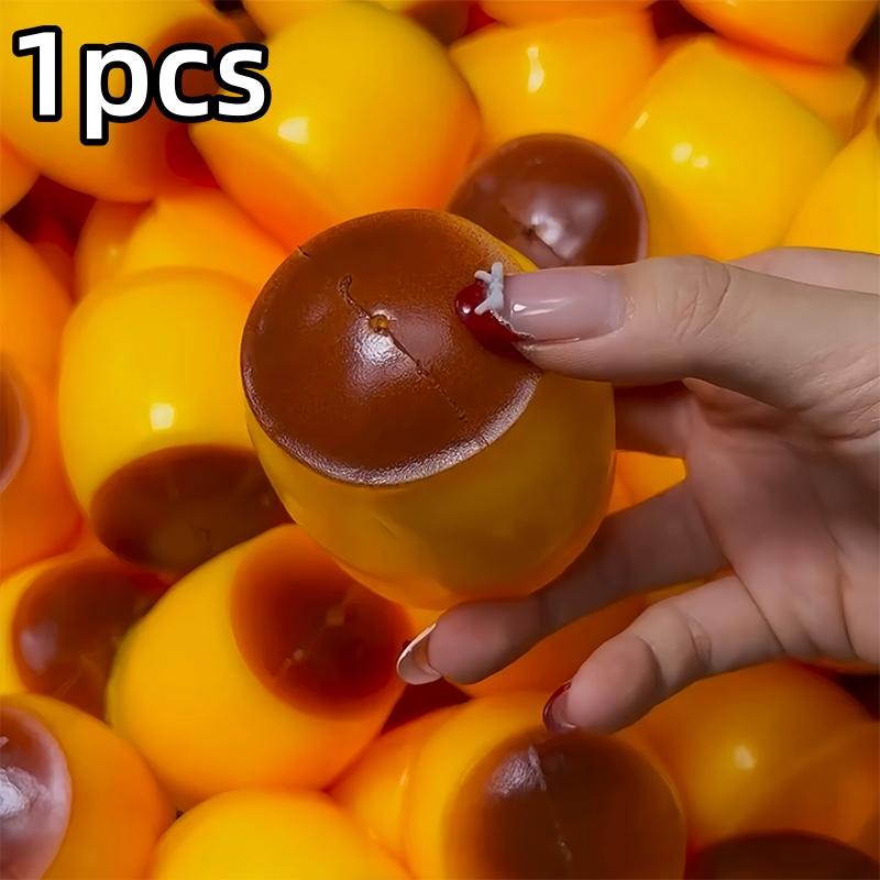 Creatieve Karamel Pudding Squishy Fidget Speelgoed Bouwsteen Vulling Geen terugslag Knijpspeelgoed Volwassen Sensorische Stressverlichting Fidget Speelgoed brown