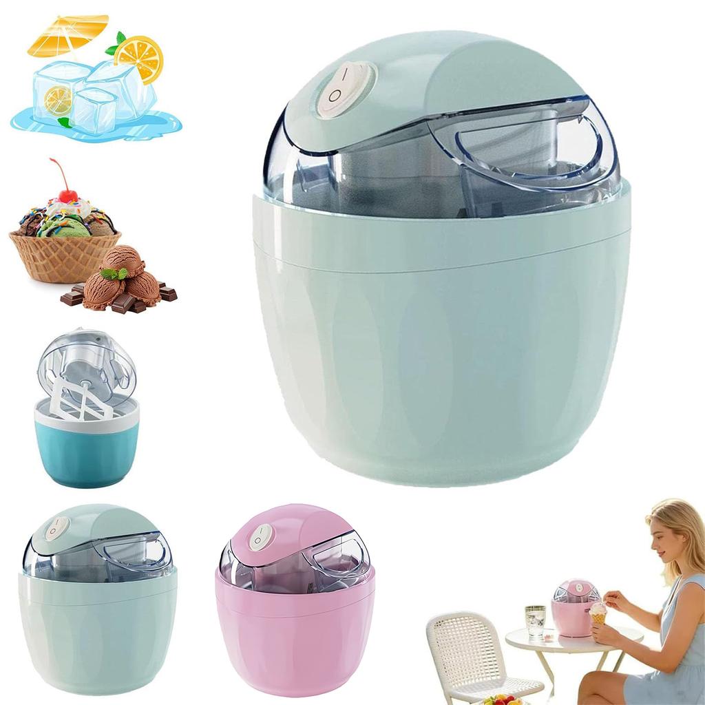 Small Ice Cream Maker Just 15 Minutes Personal Gelato & Sorbet Machine One-Touch for Homemade Frozen Treats Everyday Kitchen Use