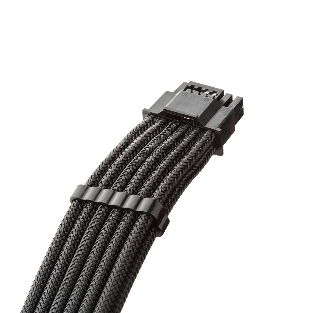 CableMod Universal Pro ModMesh Sleeved 12VHPWR 90 StealthSense Direct PCIe Cable 12V-2x6 (Variant A) (Black)