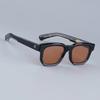 Quadratische Handgefertigte Acetat-Sonnenbrille Uv400 Designer Japanische Marke Klassische Herren Optische Vintage-Brille mit Sehstärke