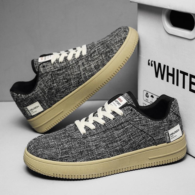 Men's shoes new summer breathable versatile casual platform cloth shoes men's linen canvas sports shoes