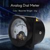 AC 0-300V Round Analog Dial Panel Meter Voltmeter Gauge Black