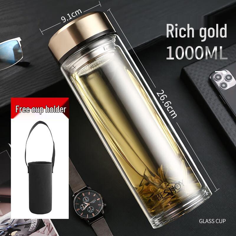 FUGUANG Shixi Double-Layer Borosilicate Glass Cup