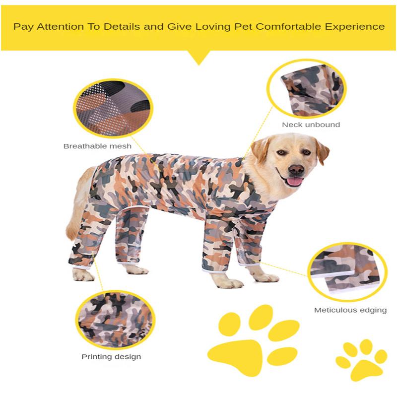 Große Hundekleidung, dünner Labrador, mittlere und große Hunde, Frühlings- und Sommerkleidung, Anti-Haarausfall-Hundekleidung für vierbeinige Hunde