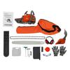 62cc 2 Stroke Gas Chainsaw 10000 RPM  Anti Vibration Handle Auto Chain Oiler with Protective Gear for Farm Forestry Use
