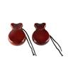 2/4Pcs Wooden Spanish Castanets Finger Castanet &Rope Traditional Flamenco Castanet Beginners Percussion Orff Music Instrument