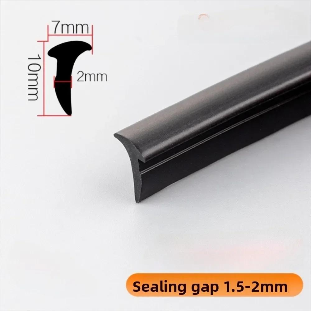 10 metrů/sada Silikonová hliníková těsnící lišta pro okna Odolná proti chladu Typ s drážkou Těsnící přítlačná lišta pro dveře a okna