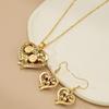 Creative Love Rose Heart Pendant Necklace For Women Exquisite Zircon Forever Necklace Romantic Valentines Day Jewelry