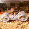 Soft Hamster Tunnel House Warm Cotton Fleece Hideout New Hideaway Toy  Guinea Pig Use