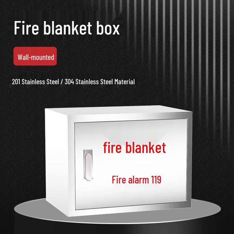 Cheng Pian Wall-Mounted 201 Stainless Steel Fire Cabinet