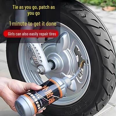 Universal Self-Sealing Tire Repair Fluid for Cars, Motorcycles, E-Bikes, Bicycles, Tubeless Tires, and Inner Tubes