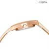 Clefer Serdica Analog Watch, White Dial, PU Leather Strap, Japanese Movement, SD-AL336-BEP, Women's, Beige