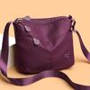 Women's Bag Large Capacity Multi-Zip Commuter Lightweight Shoulder Crossbody Bag