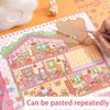 New Large Miniature Scene 3D Stickers DIY 3D Visual Stacking Sticker Three-dimensional Landscaping Stickers Children Gift