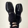 Značkové Mokasíny Trendy Tabi boty s dělenou špičkou Dámské Černé Tabis Pro Každodenní Život Elegantní Mary Jane boty Dámské Baleríny Zapatos De Mujer