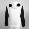 Women Panda Print Long Sleeve Heaps Collar Hoodies Hooded Pullover Sweatshirt