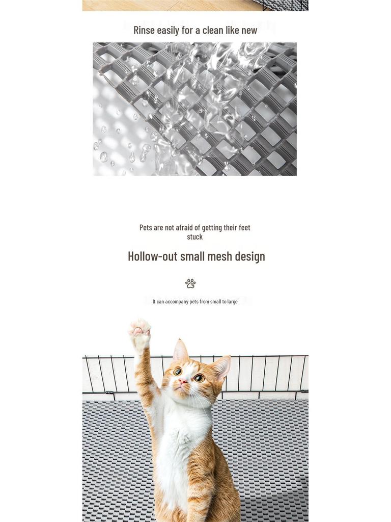 Waterproof Non-slip Pet Mat: Scratch & Dirt-Resistant, Easy-to-Clean Washable Mat for Cats & Dogs