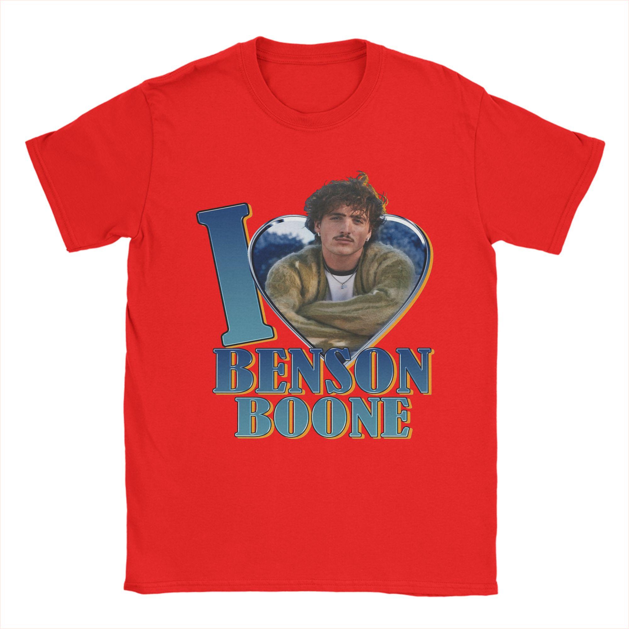 

I Love Benson Boone T Shirts Unisex 100 Cotton Novelty TShirts Round Collar Tees Short Sleeve Clothing 6XL S