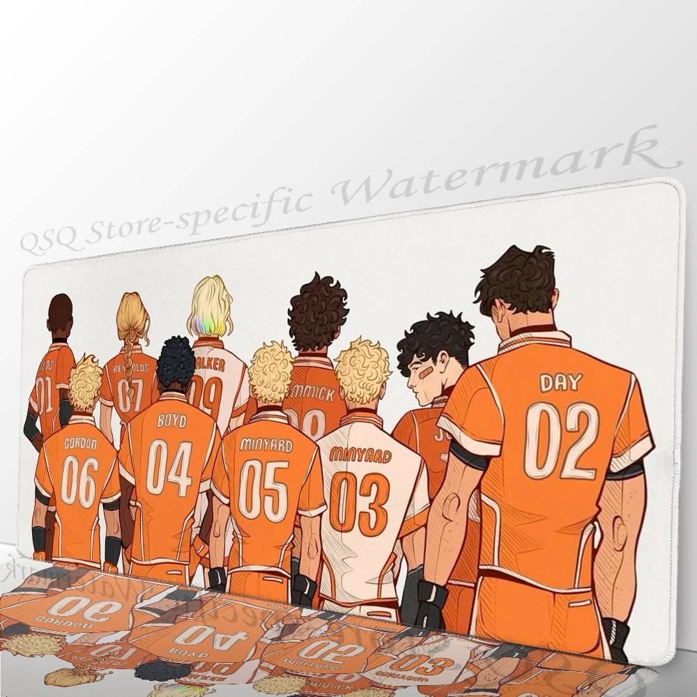 O Mousepad Anime F-Foxhole Court Antiderrapante Adequado Para Computadores de Escritório Laptops Jogos de E-sports Tapetes de Mesa Teclado XXL