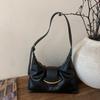Vintage Underarm Bag for Women Minimalist Shoulder Crossbody Purse Fashion Handbag Sle Wrinkles High-End Feeling Shoulder Bag