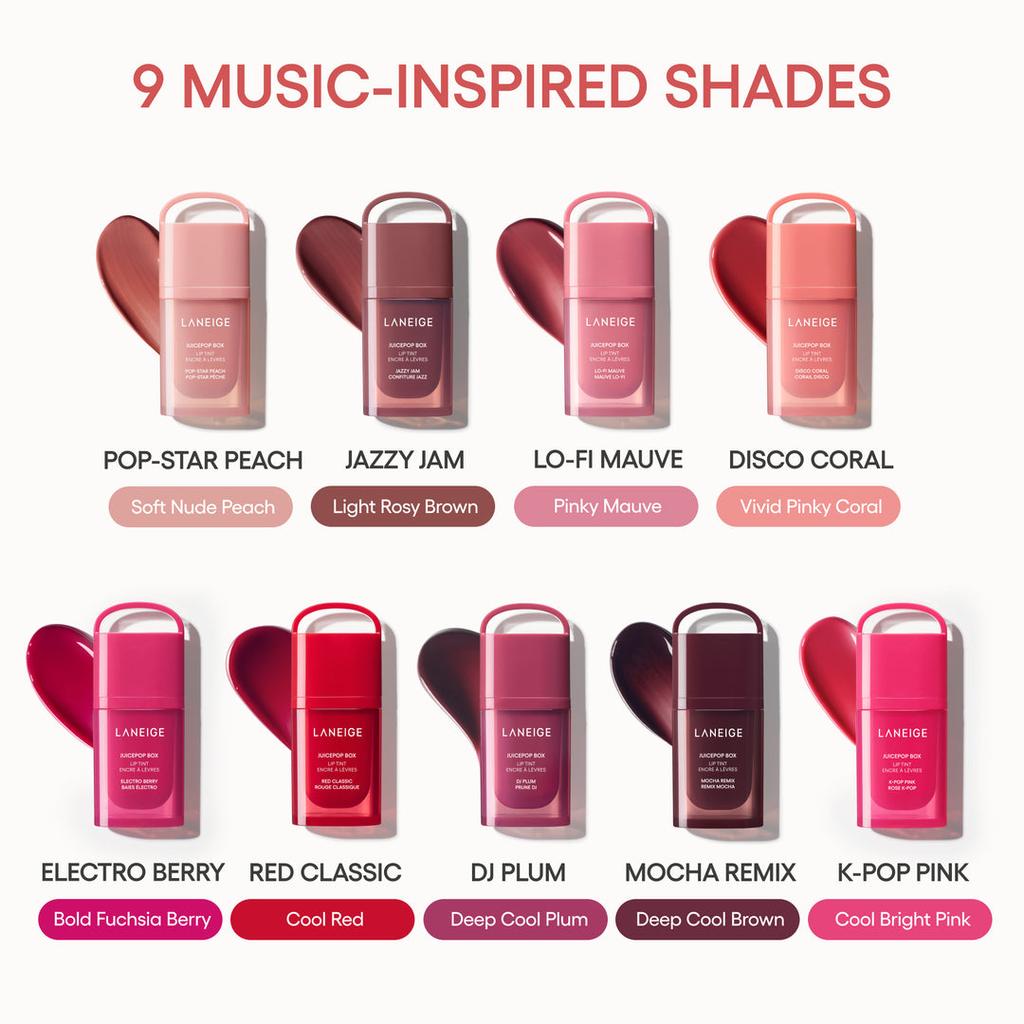 Juicepop Box Lip Tint K-Pop Pink 4.5g/0.15oz. AUTHENTIC STORE