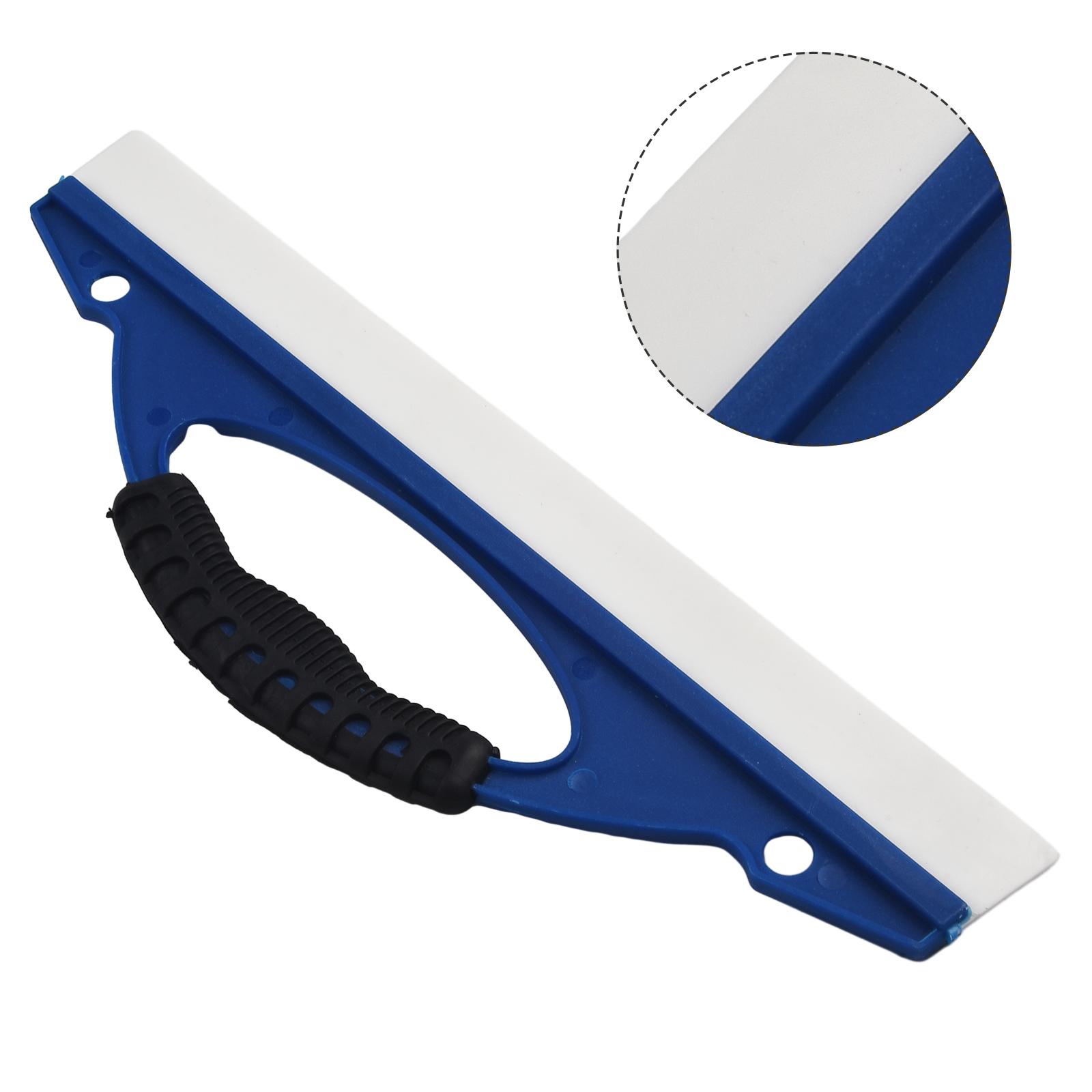 

New Practical Window Glass Water Squeegee Squeegee 31*9.5cm / 12.2*3.74in Blue Car Glass Water Squeegee Long Plastic + Silicone
