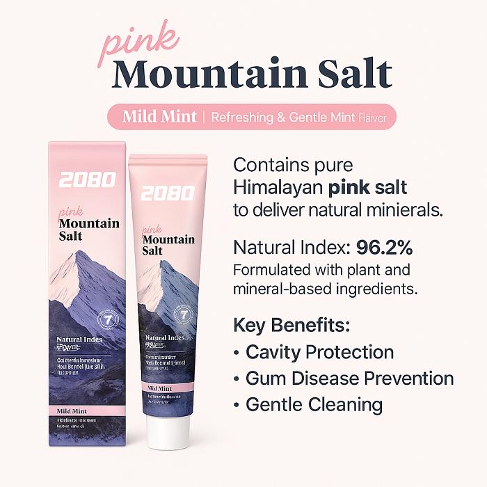2080 Pure Salt Toothpaste - Pink Mint Scent