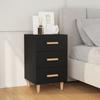 Day and Night - Day and Night Nightstand Black Engineered Wood 40x40x66 Cm