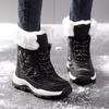 Warm Cotton Shoes Women's High-top Boots Anti-slip Snow Boots Winter Plush Outdoor Walking Shoes Hiking Sneakers